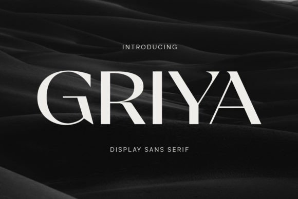 Griya: The Sans-Serif Font for Modern Luxury Branding