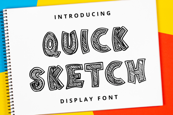 Quick Sketch: A Distinct Outlined Font for Creative Projects