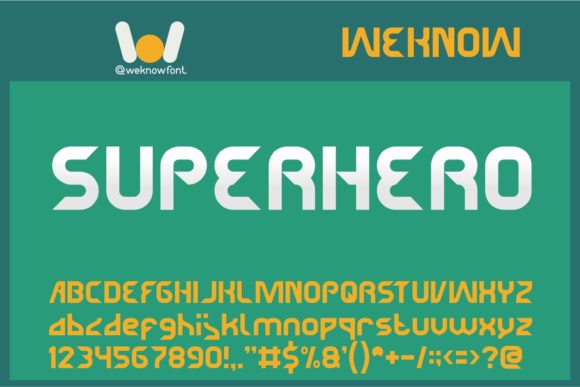 Superhero Font: Elevating Design with Bold Typography