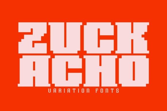 Zuck Acho: A Quirky & Sweet Display Font for Creative Projects